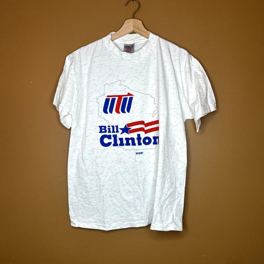 Vintage 90s Bill Clinton Wisconsin Political T-Shirt