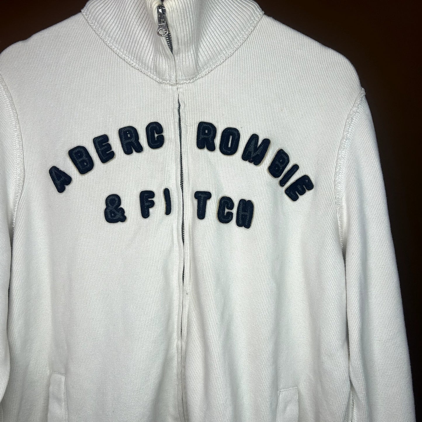 Y2K Abercrombie & Fitch Zip-Up Fleece Sweater