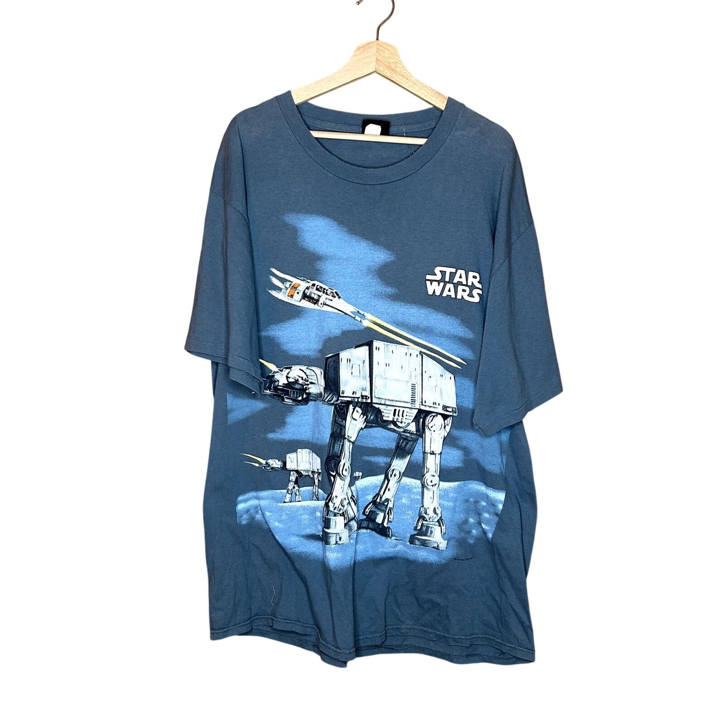 Vintage 1995 Star Wars Battle Of Hoth Double Sided T-Shirt