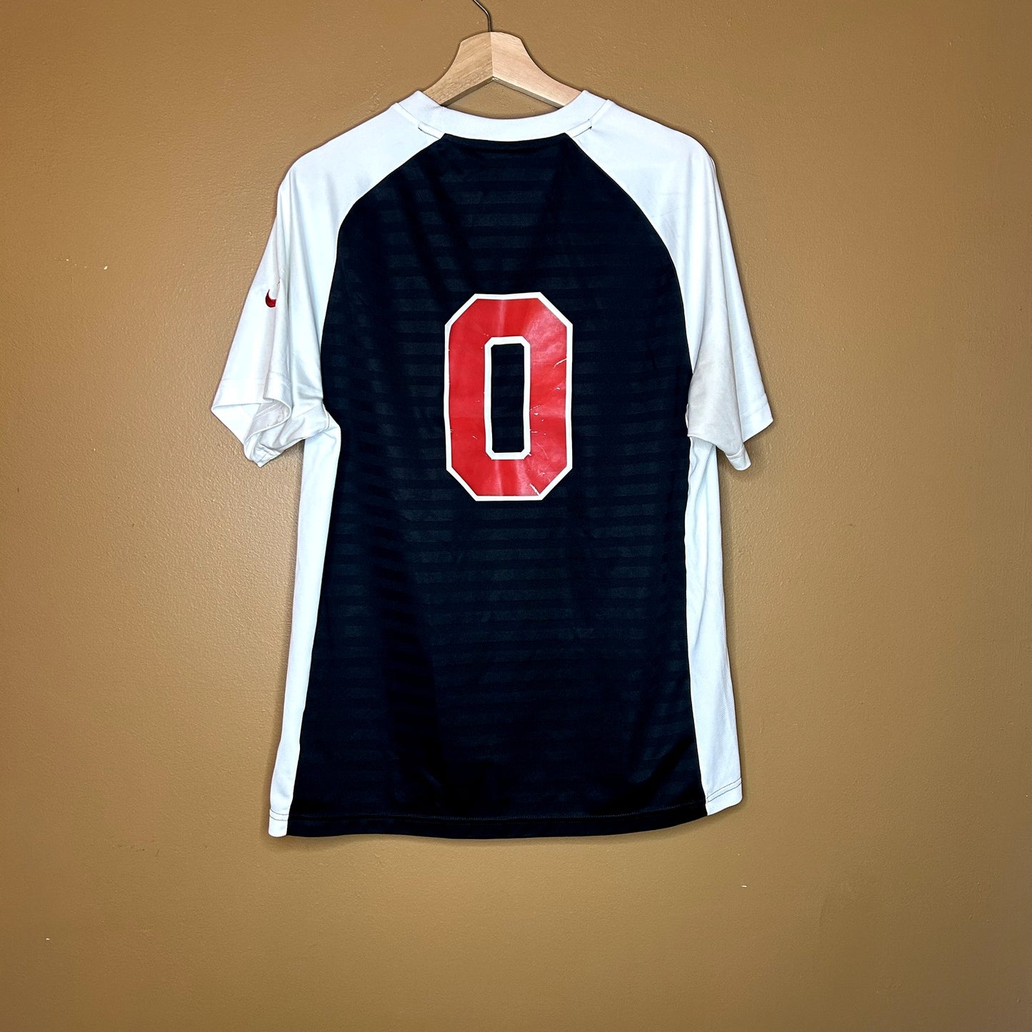 Y2K Nike Soccer Jersey Black & White Large