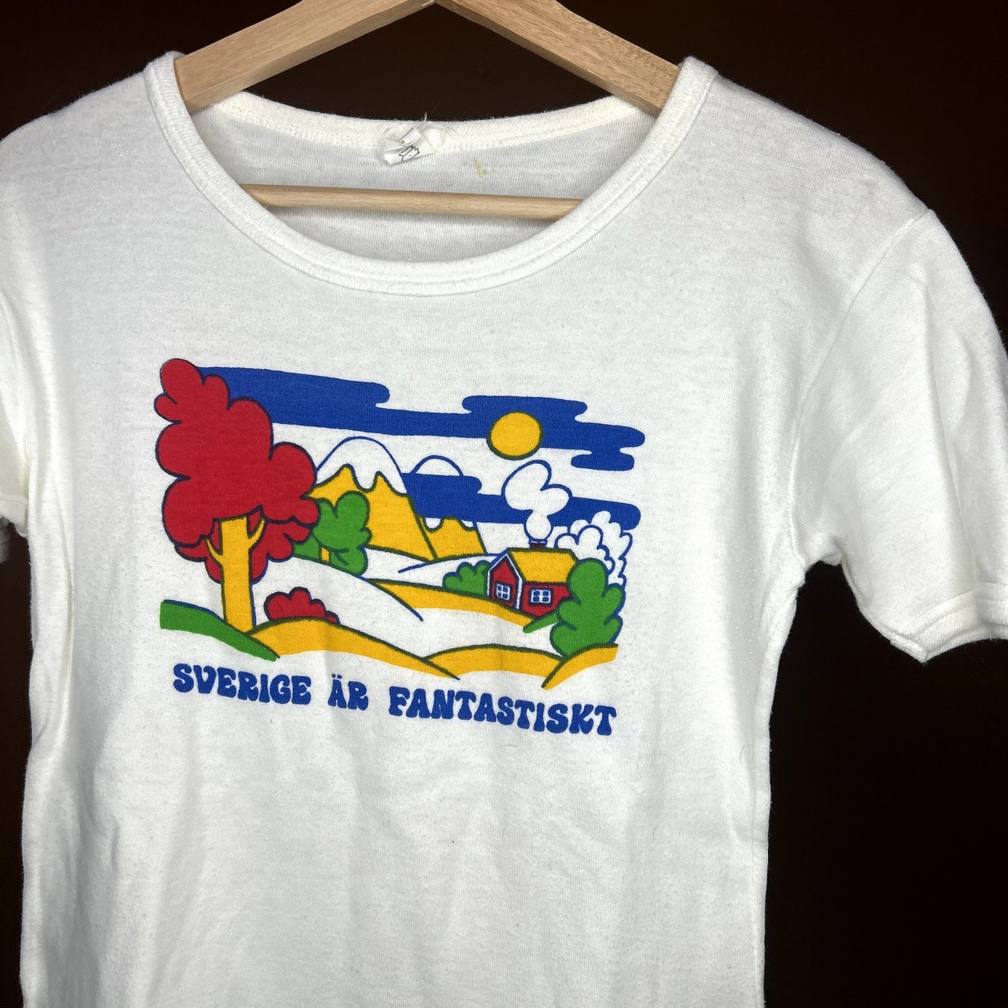 True Vintage Swedish White T-Shirt