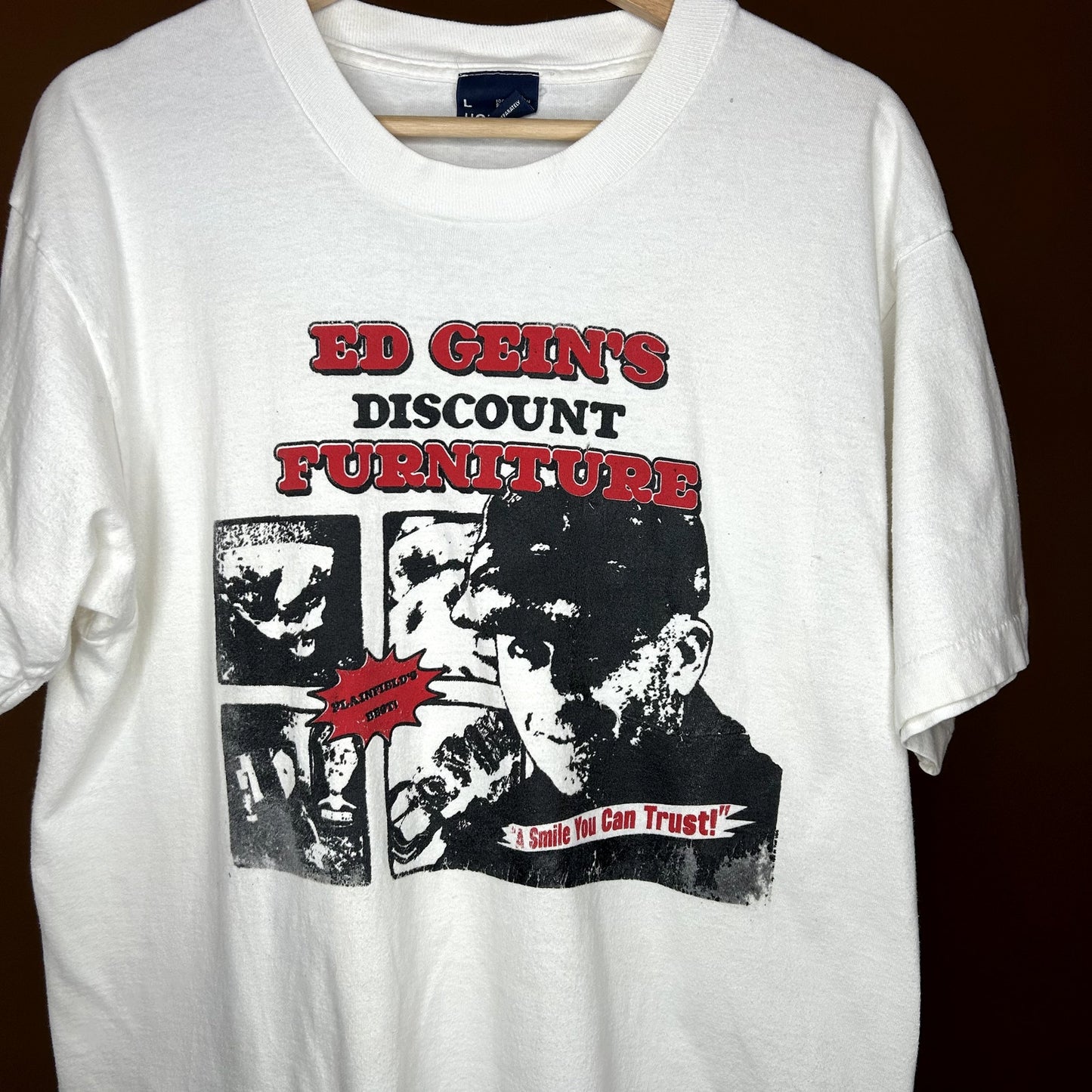 Vintage 90s Ed Gein's Discount Furniture T-Shirt
