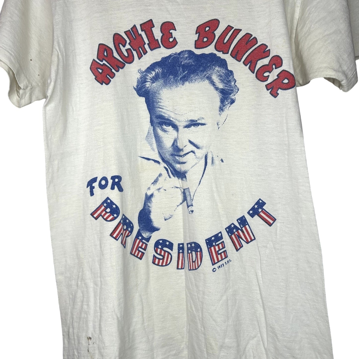 Vintage 70s Archie Bunker For President T-Shirt