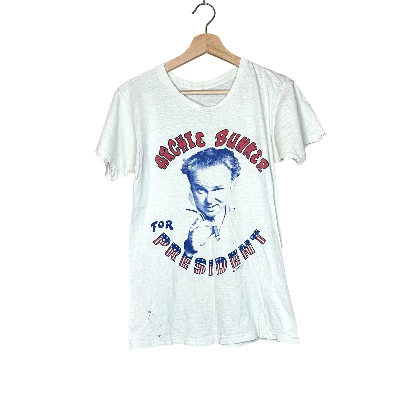 Vintage 70s Archie Bunker For President T-Shirt