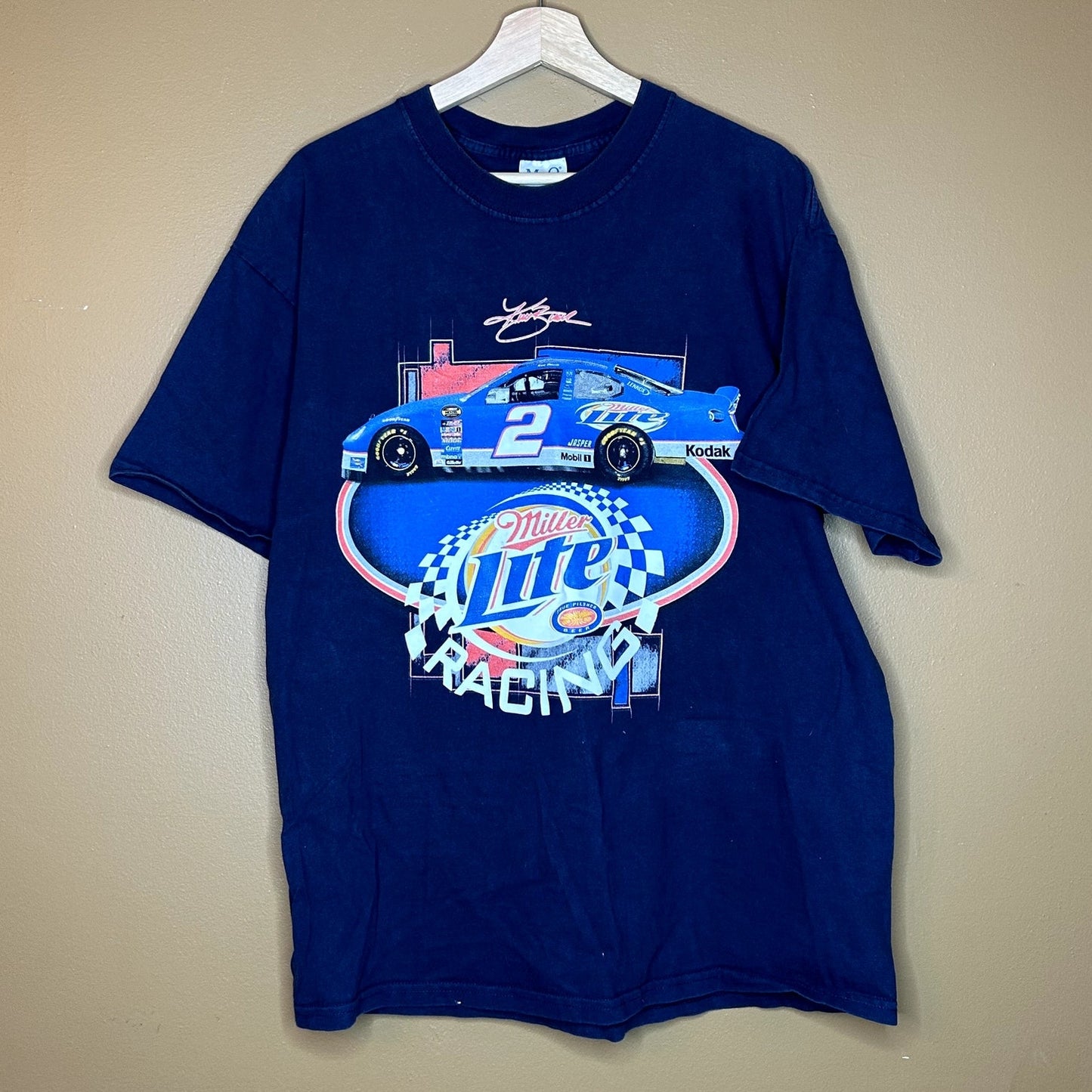 Vintage 90s Nascar Miller Lite Graphic T-Shirt
