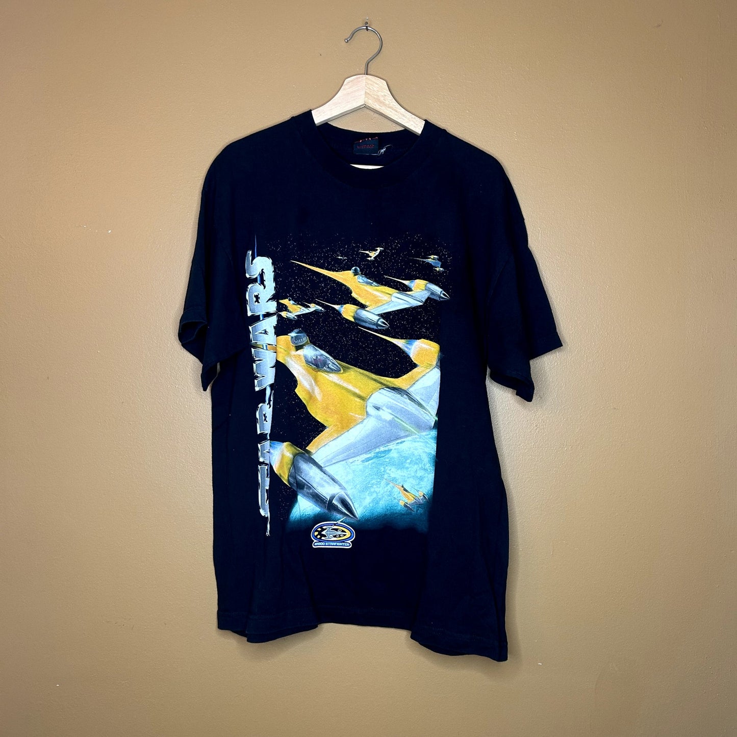 Vintage Star Wars Episode 1 Naboo Starfighter T-Shirt Rare