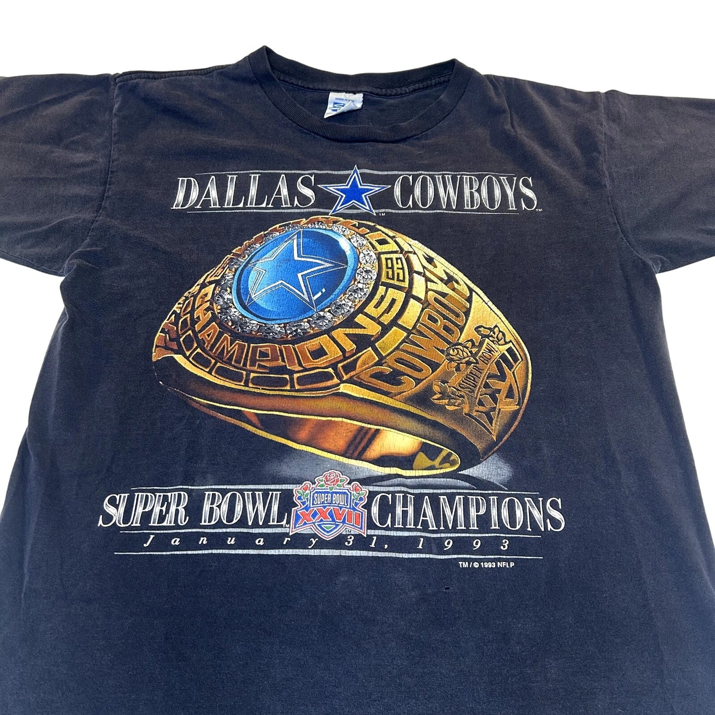 Vintage 1993 Dallas Cowboys Super Bowl Ring T-Shirt