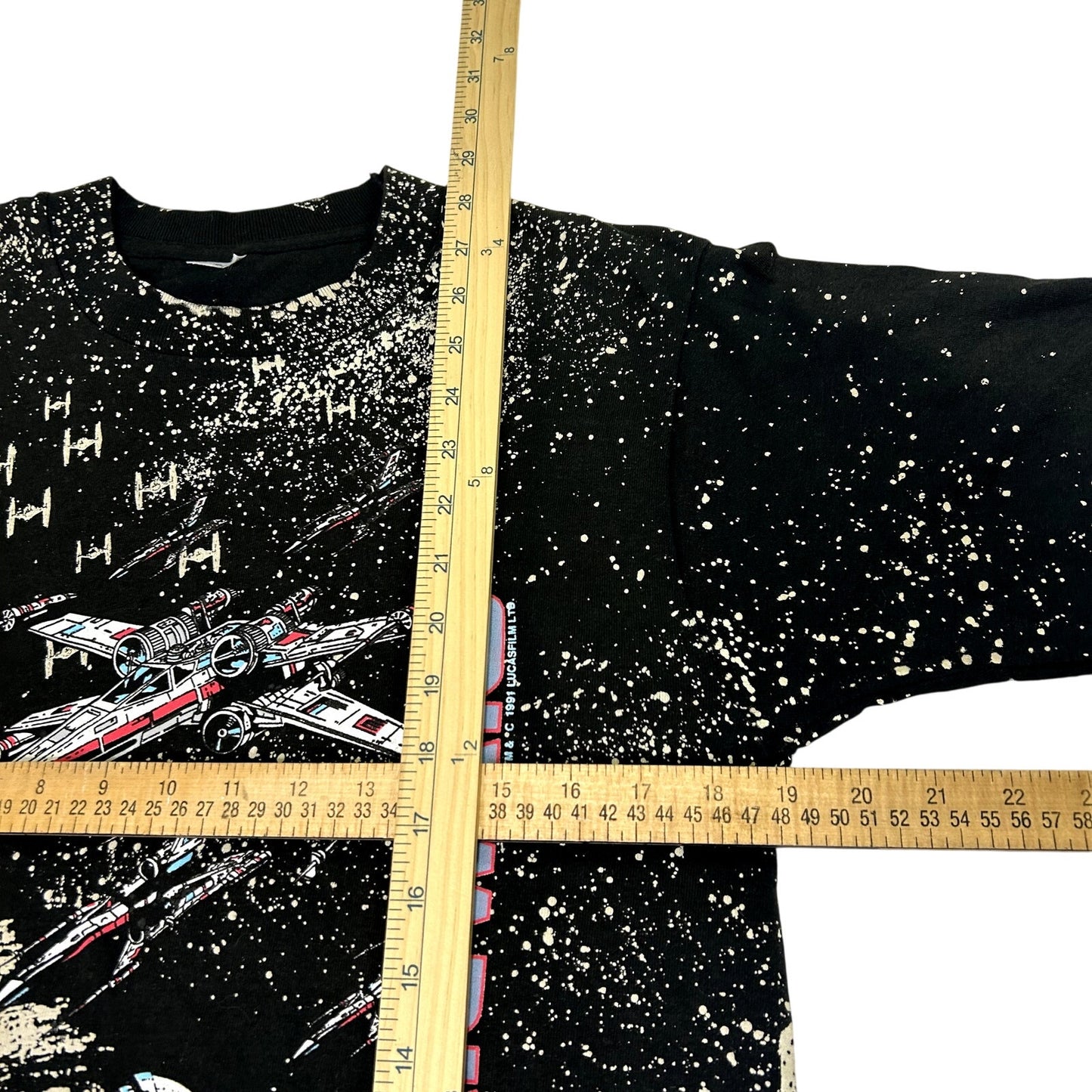 Vintage 1991 Star Wars Death Star AOP T-shirt