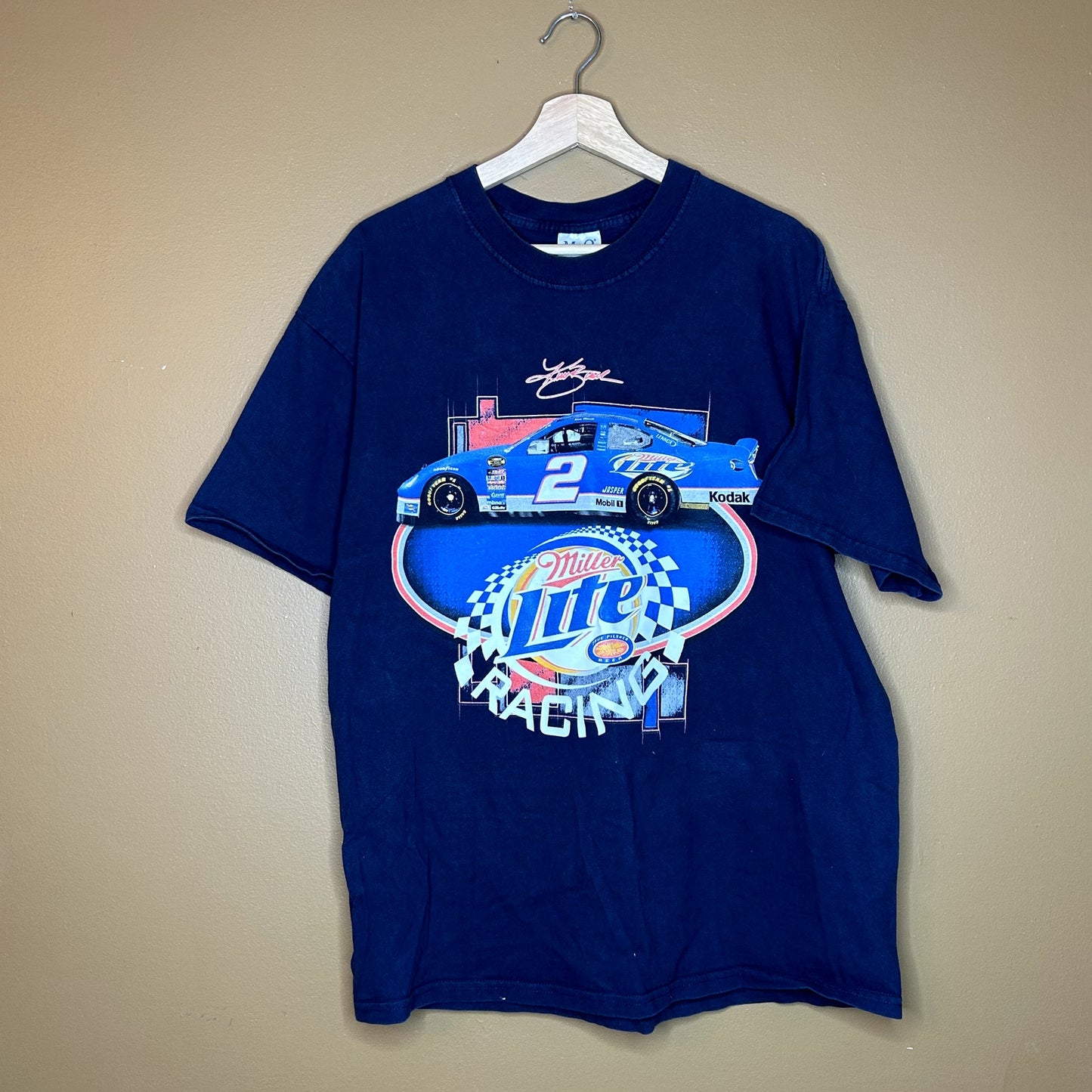 Vintage 90s Nascar Miller Lite Graphic T-Shirt