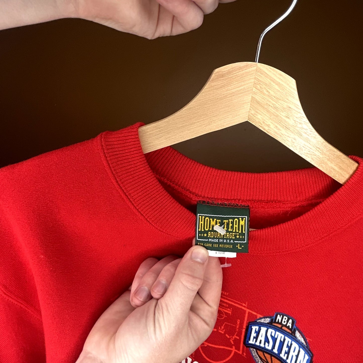 Vintage 90s Red Chicago Bulls Crewneck