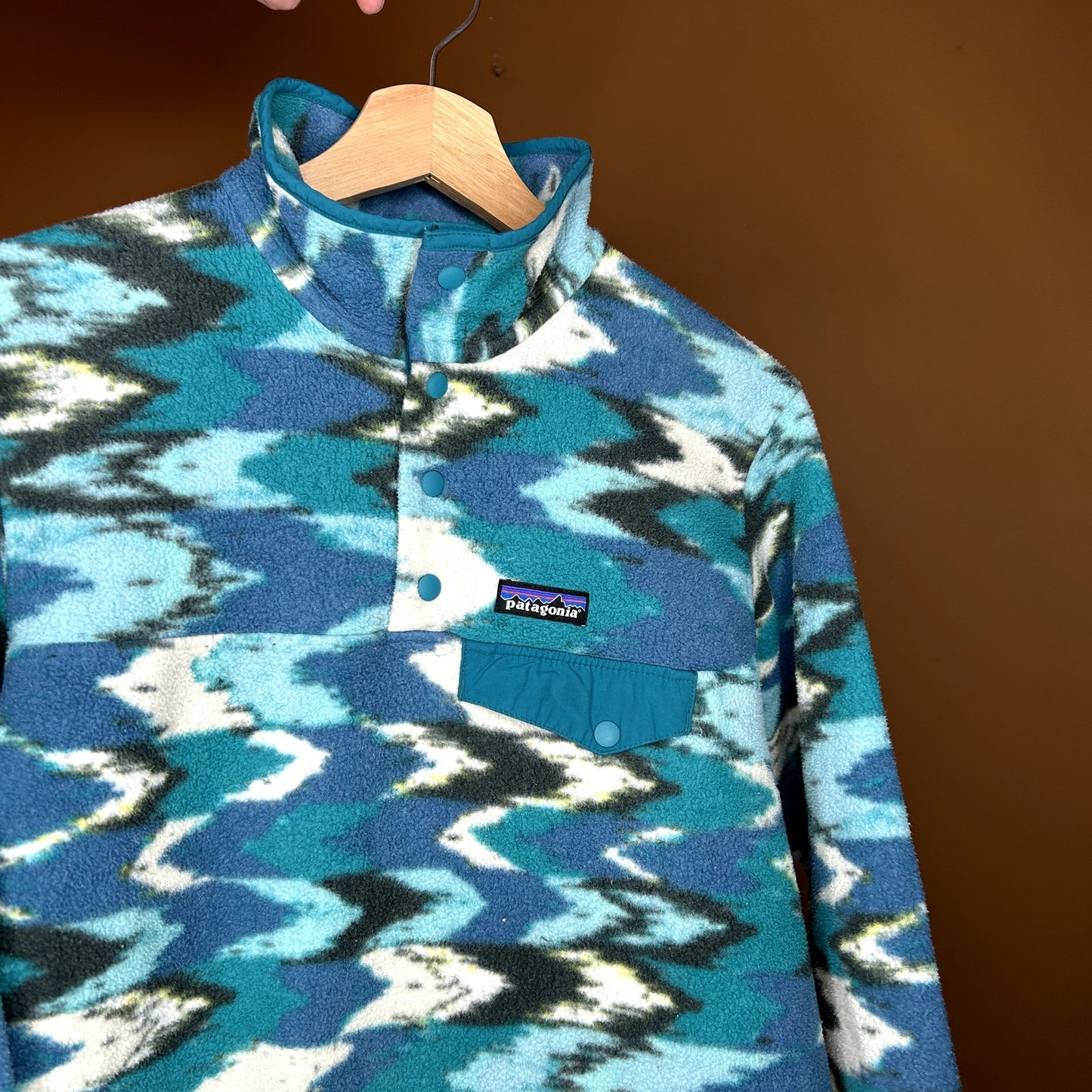 Rare Patagonia Synchilla Snap Trout Tales Medium