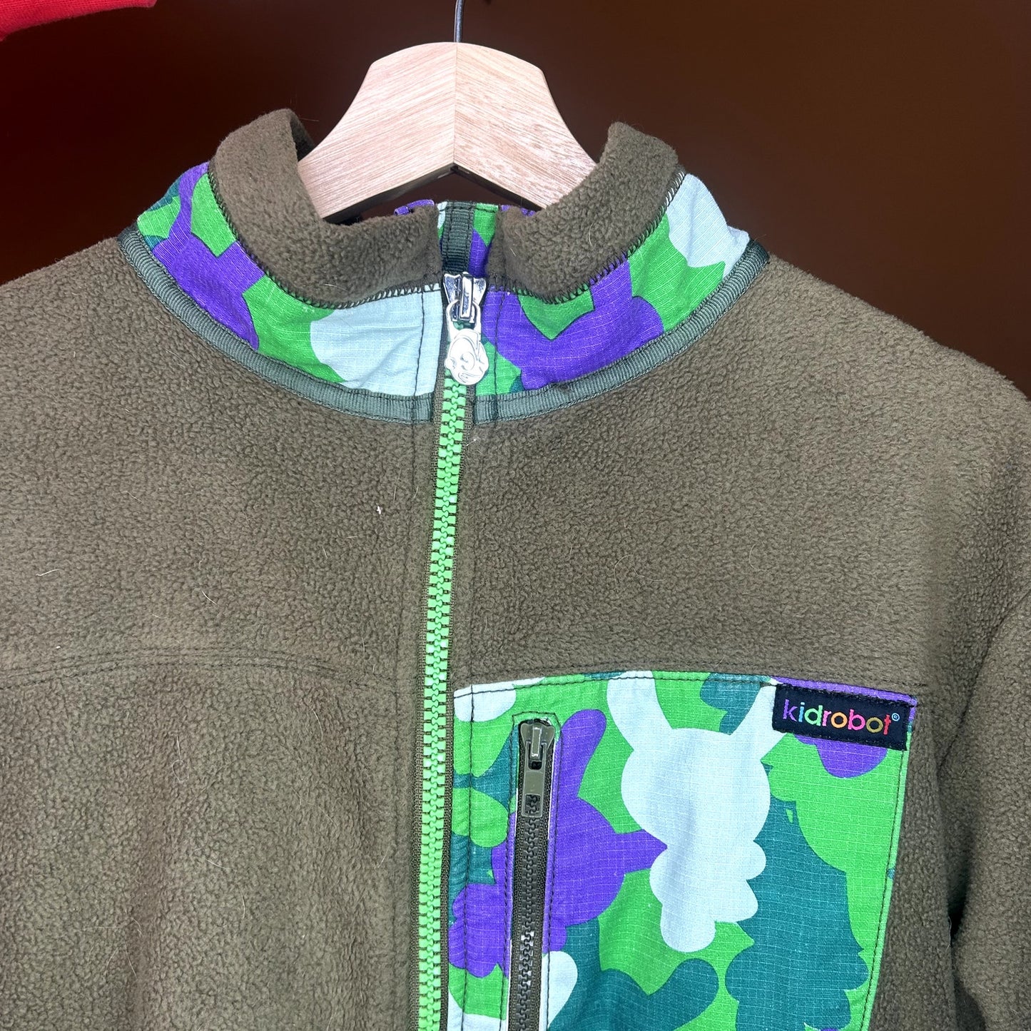 Rare Kid Robot Fleece Zip-Up jacket Medium
