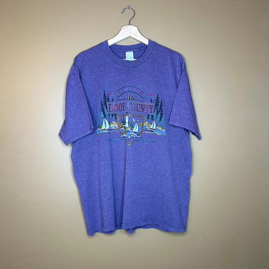 Vintage 90s Purple Door County T-Shirt XL