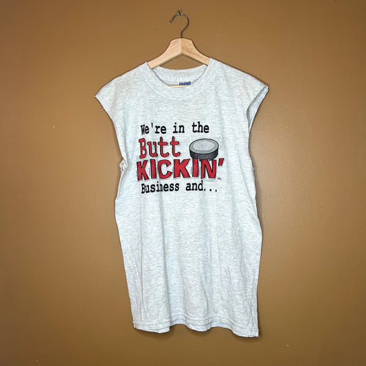 Vintage 90s Cut Off Funny Gym T-Shirt