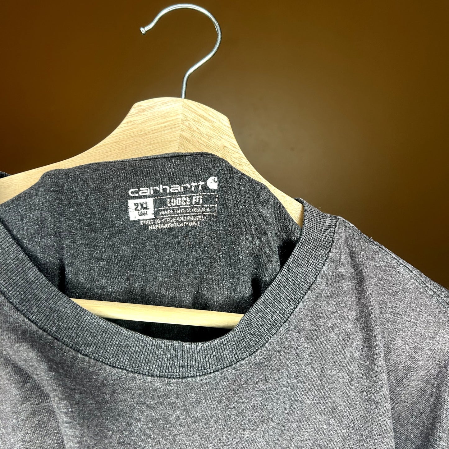 Modern Gray Carhartt Pocket T-Shirt XXL