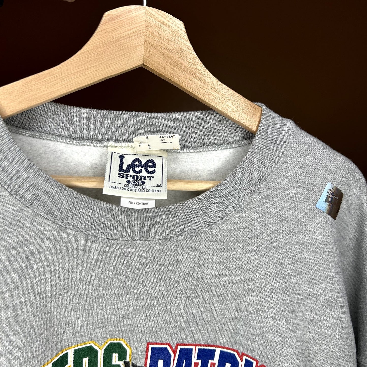 Vintage 90s Packers Super Bowl Gray Crewneck NWT