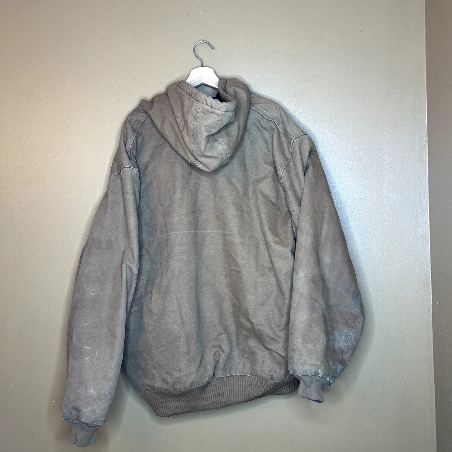 Vintage Tan Hooded Carhartt Jacket