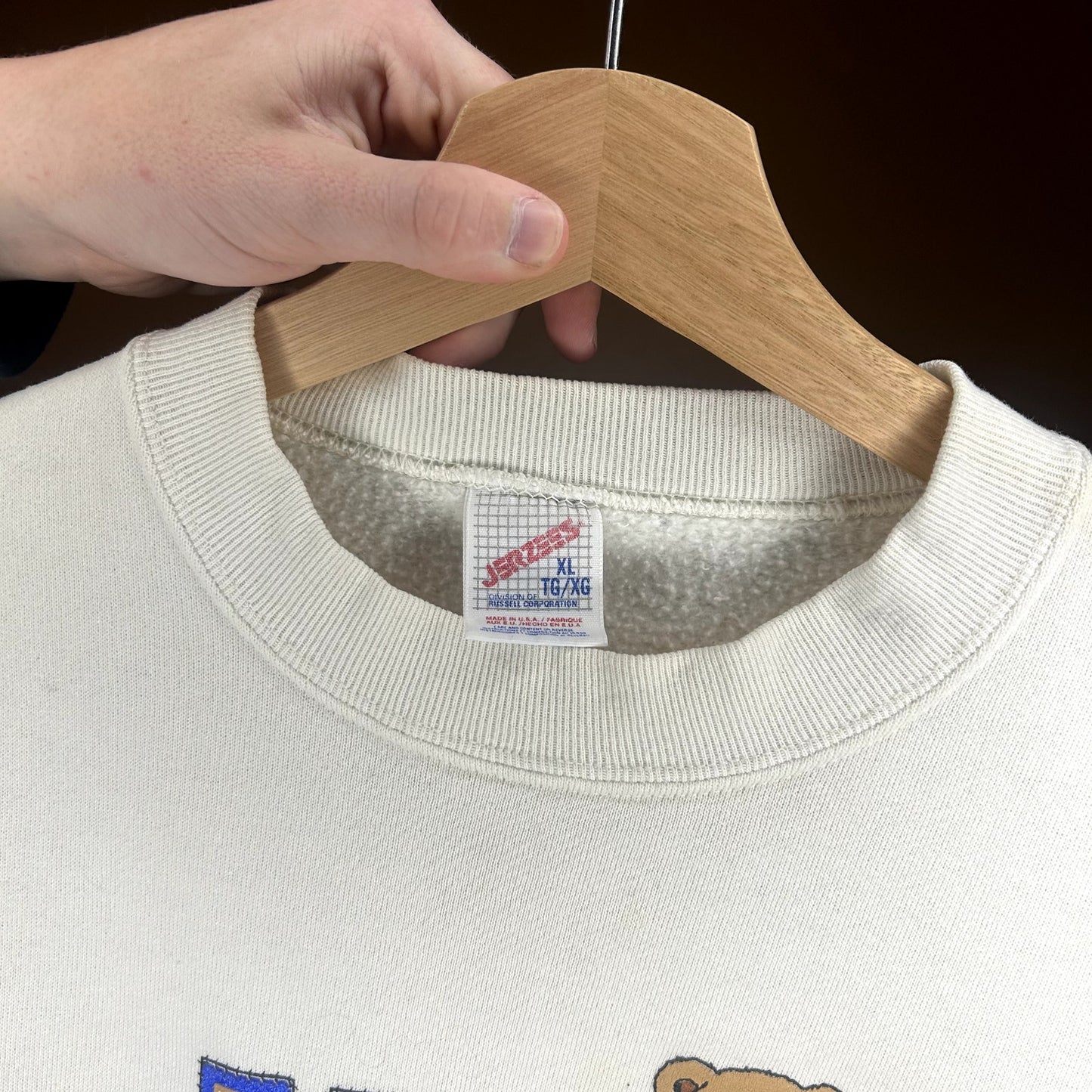Vintage Teddy Bears Cute Sweater Crewneck Stained
