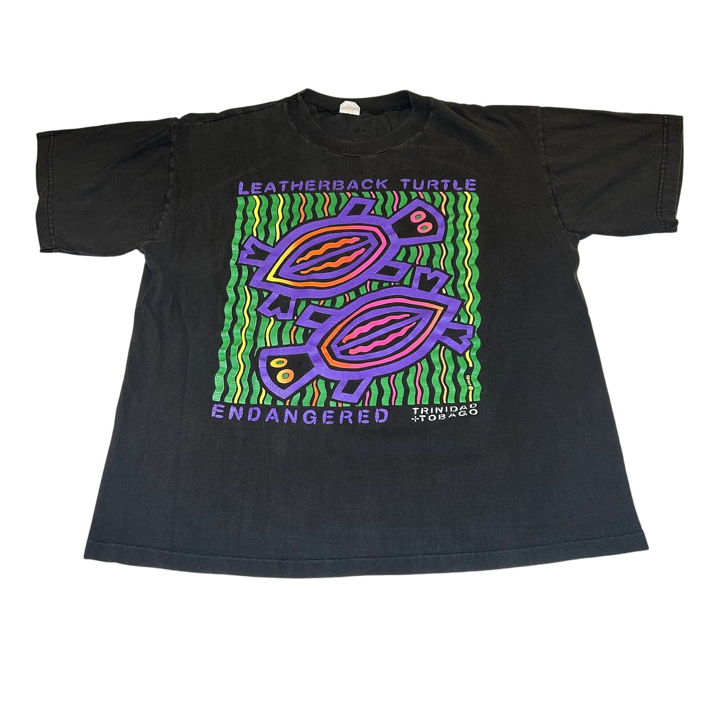 Vintage 90s Endangered Leather Back Turtles T-shirt