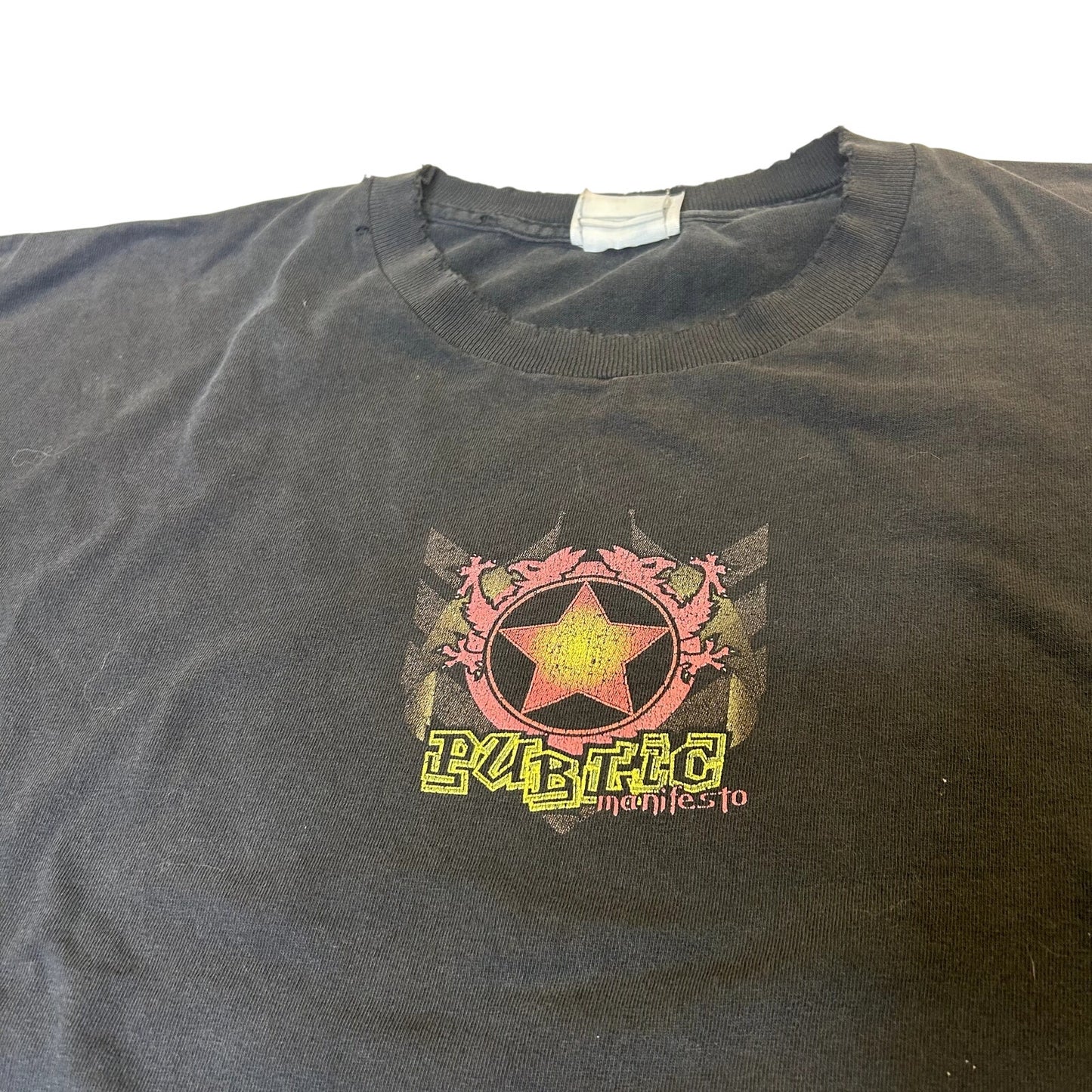 Vintage 90s Public Manifesto T-shirt