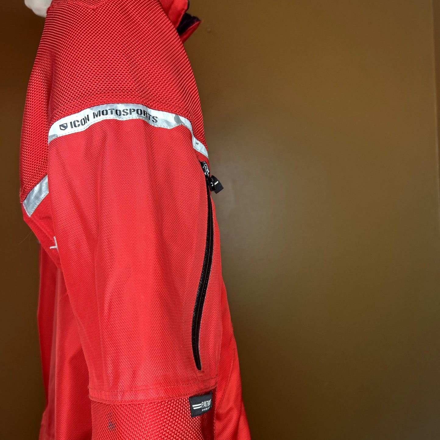 Icon Motorcycle Patrol jacket Red Medium
