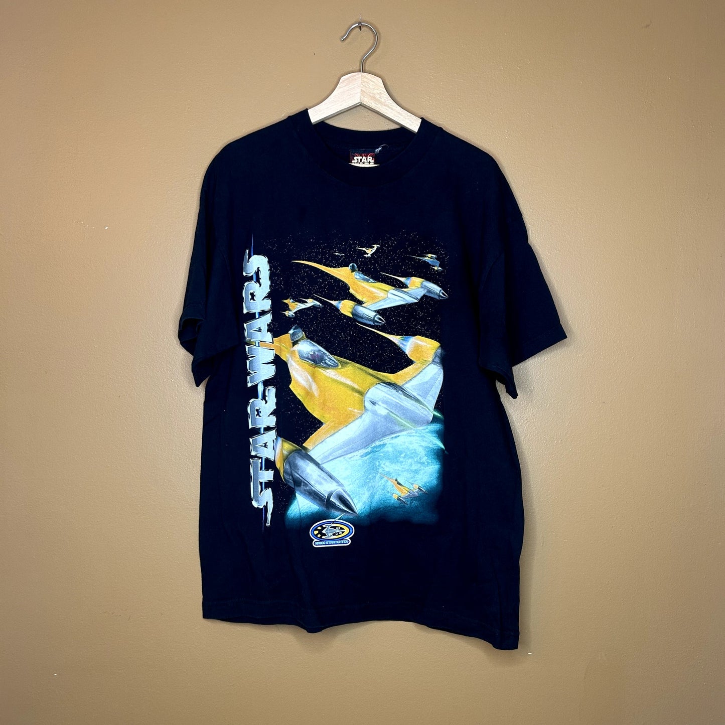 Vintage Star Wars Episode 1 Naboo Starfighter T-Shirt Rare