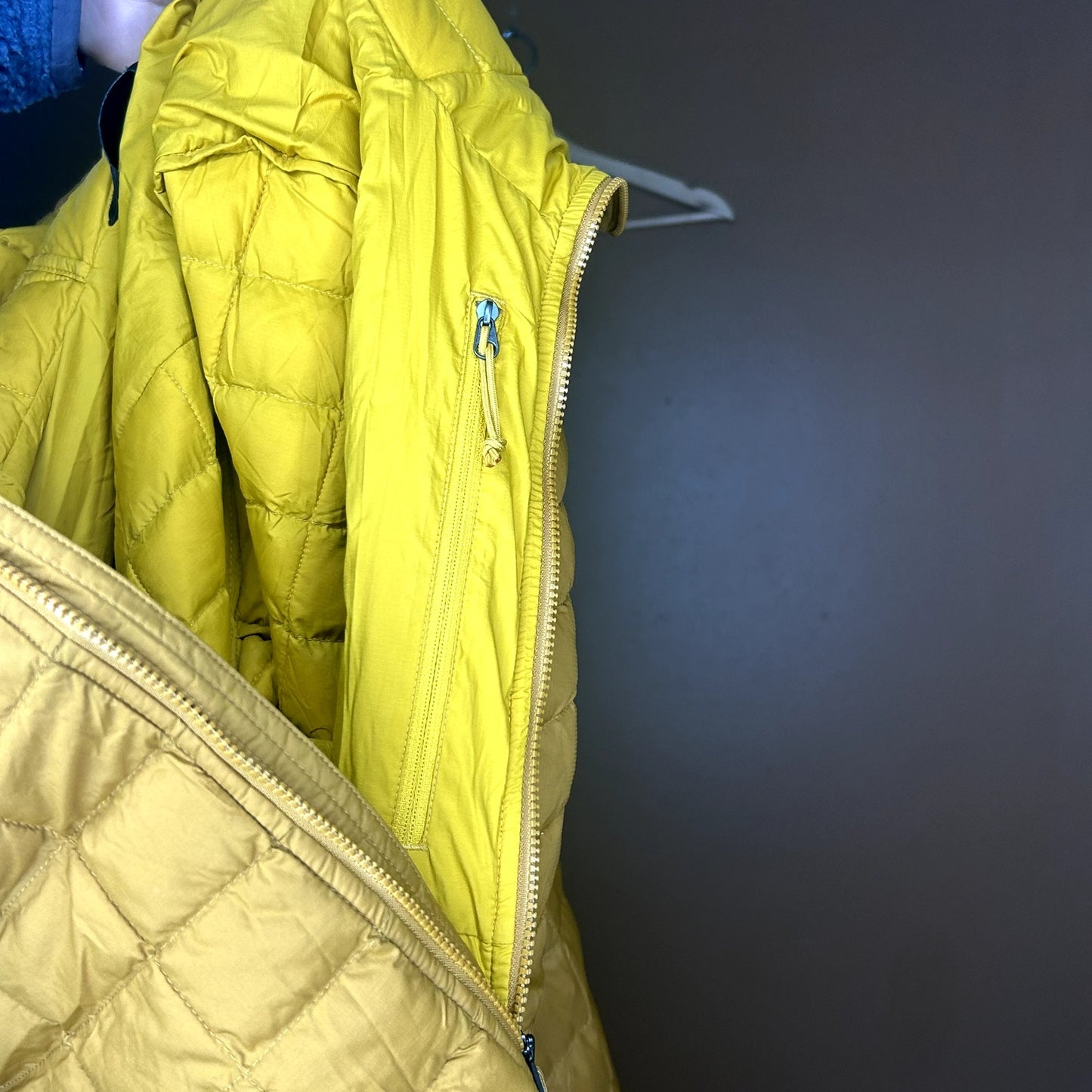 Mustard Yellow The North Face Puffer Jacket Mens XL