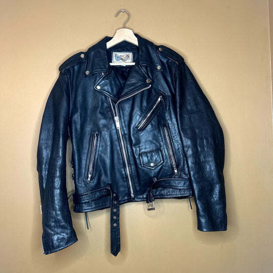 Vintage Leather Wear Motorcycle Jacket