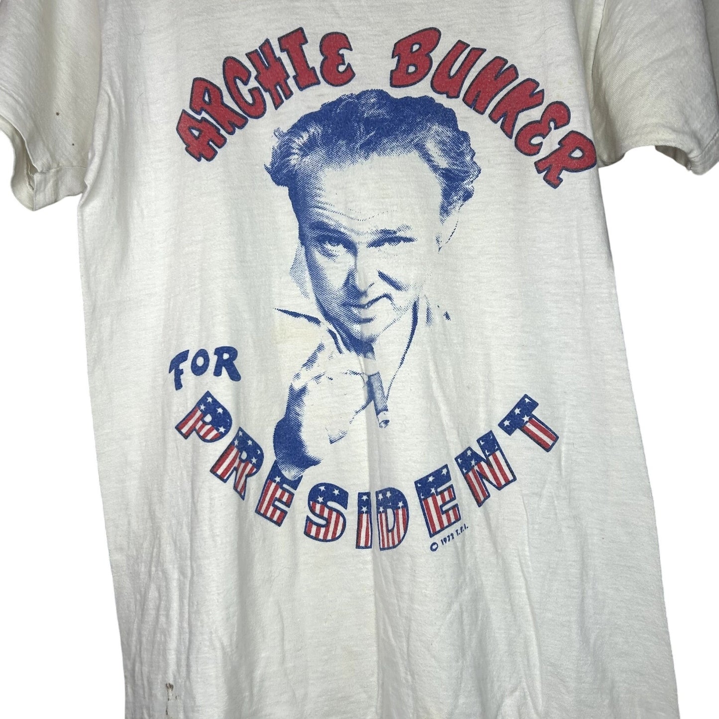 Vintage 70s Archie Bunker For President T-Shirt
