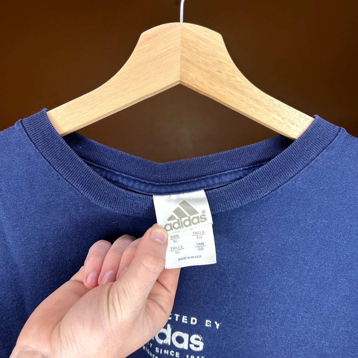 Vintage 90s Adidas Navy T-Shirt