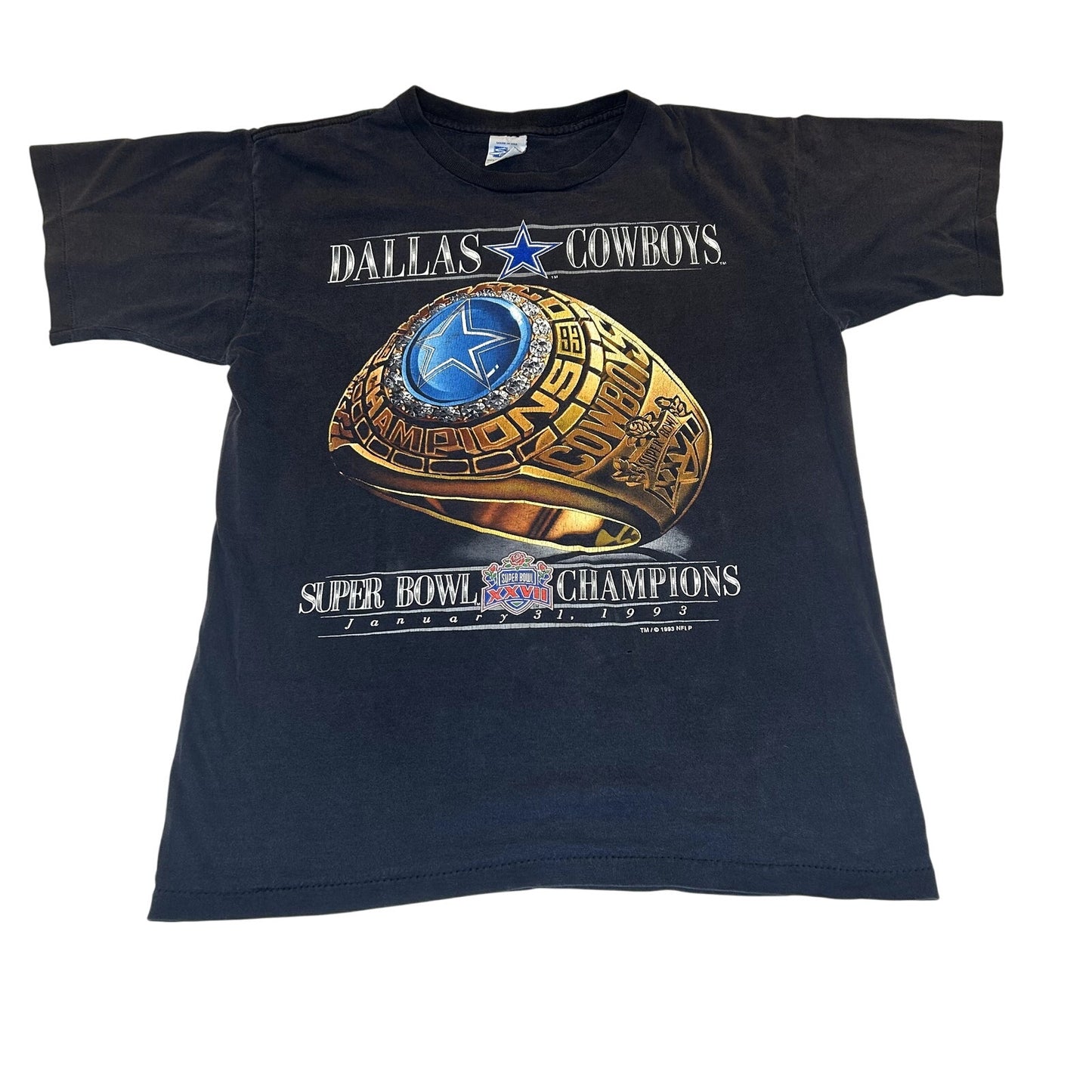 Vintage 1993 Dallas Cowboys Super Bowl Ring T-Shirt
