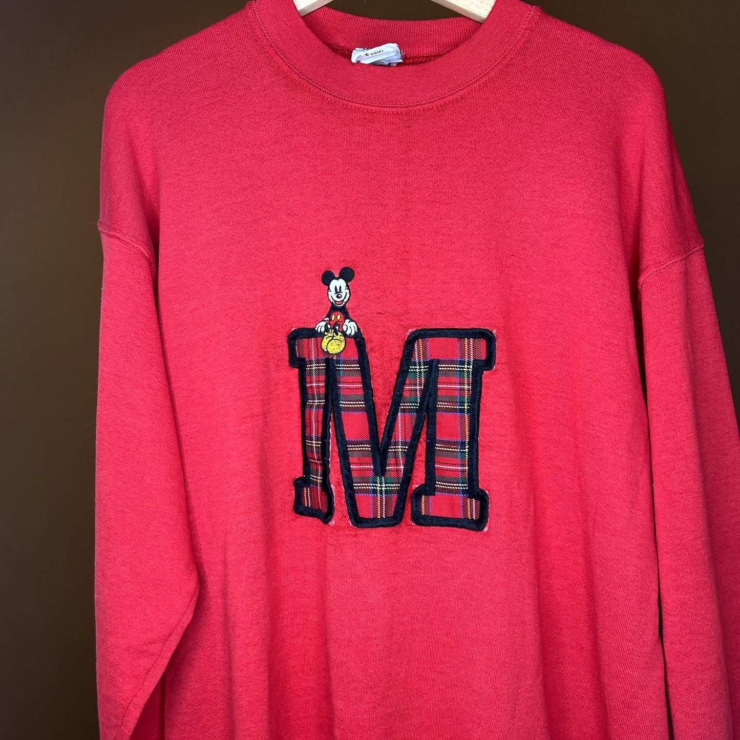 Vintage 90s Red Disney Mickey Mouse Crewneck