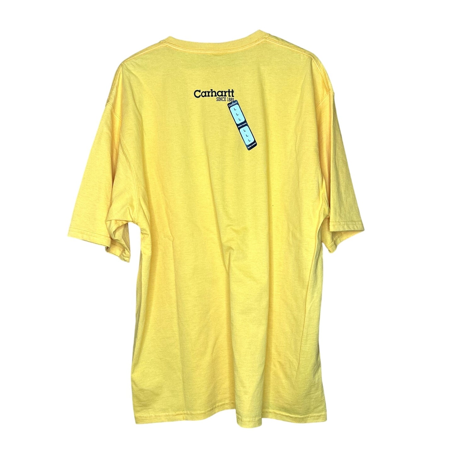 Y2K Yellow Carhartt Logo T-Shirt NWT
