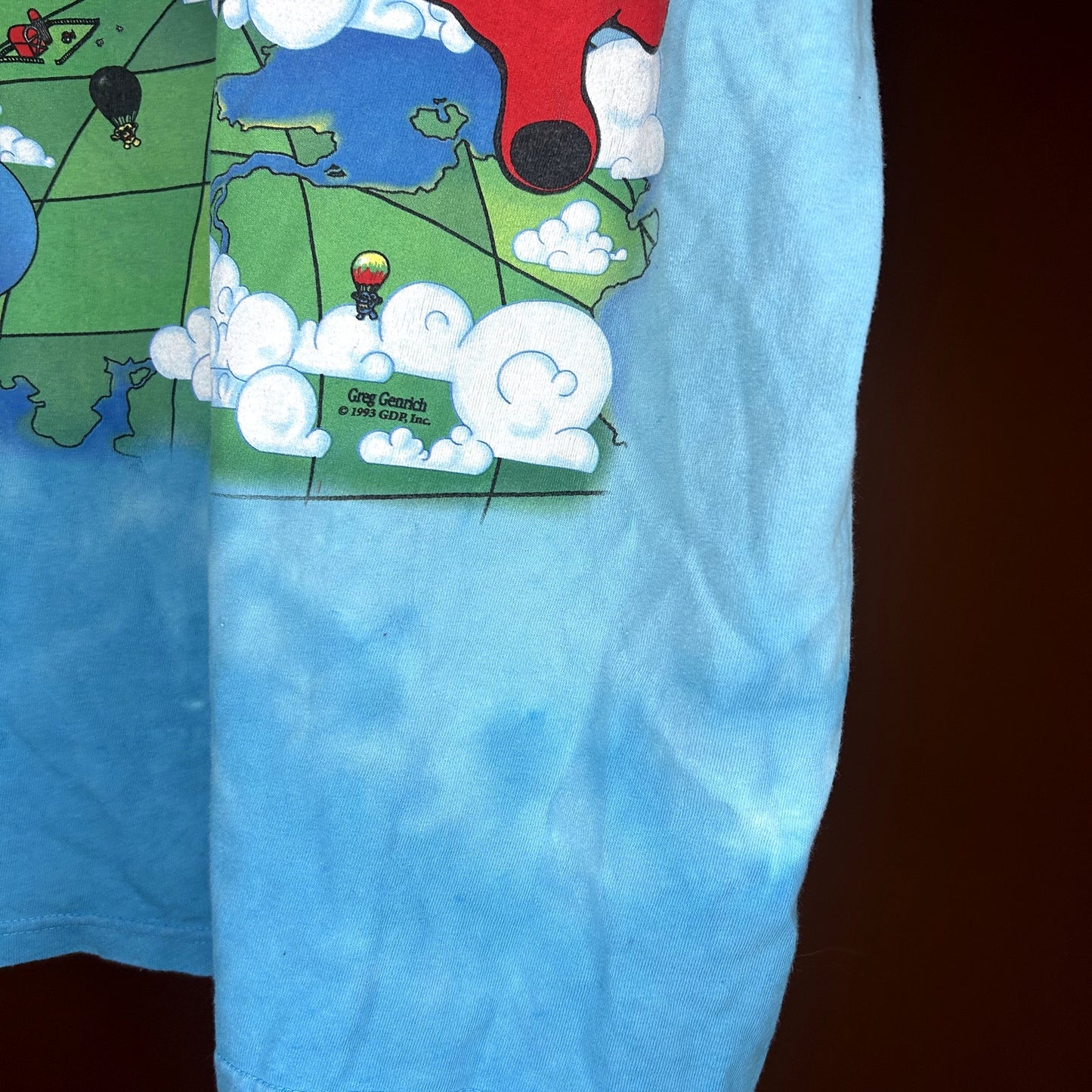 Vintage 90s Grateful Dead Liquid Blue Parachute T-Shirt