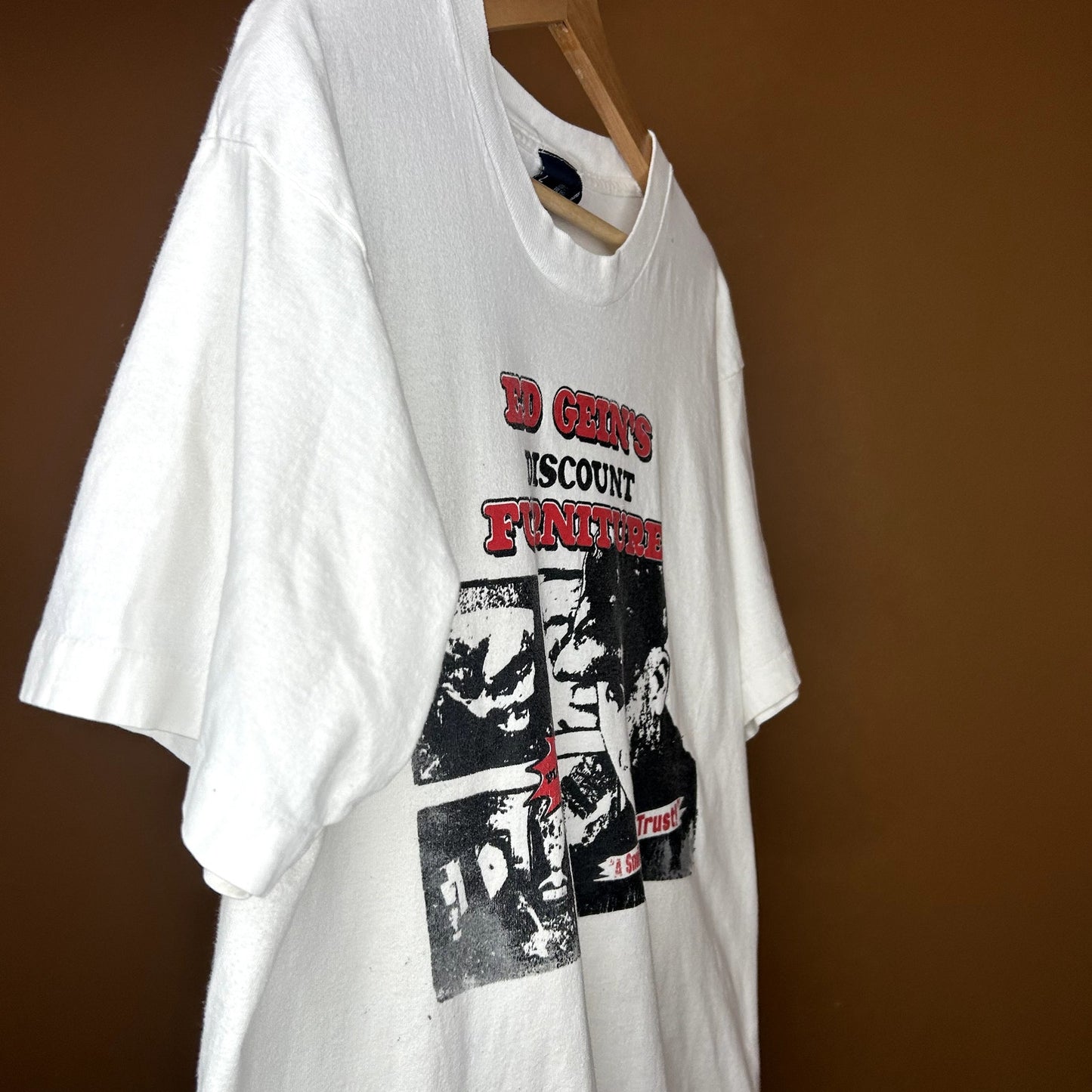 Vintage 90s Ed Gein's Discount Furniture T-Shirt