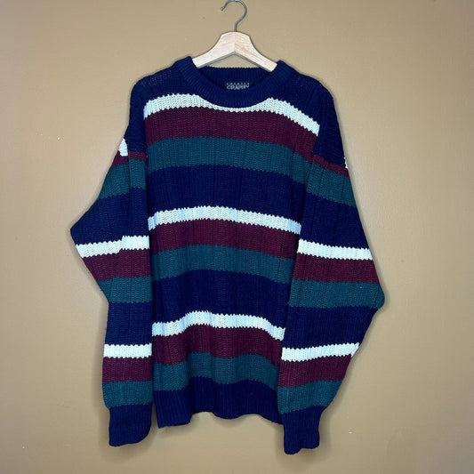 Vintage 90s Sweater Graphic Acrylic Sweater XXL