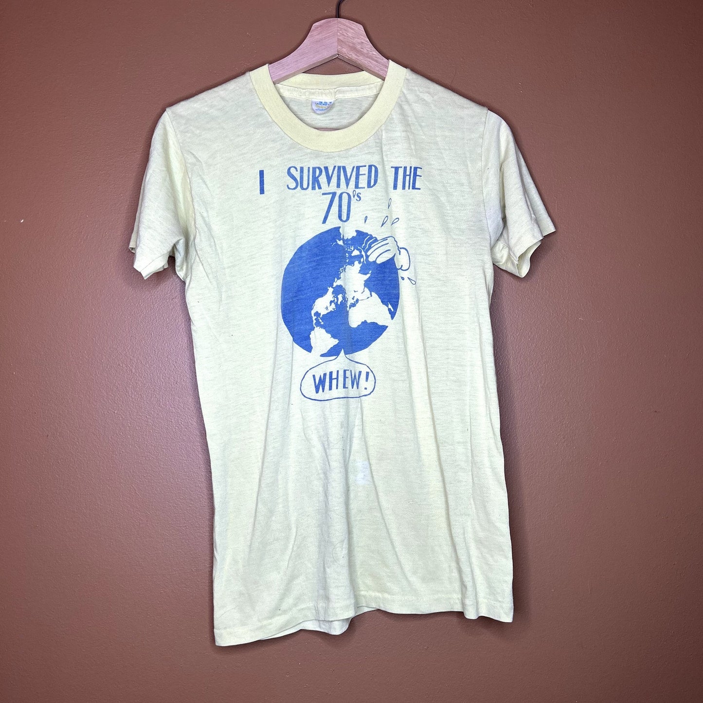 True Vintage Yellow Environment World T-Shirt Medium