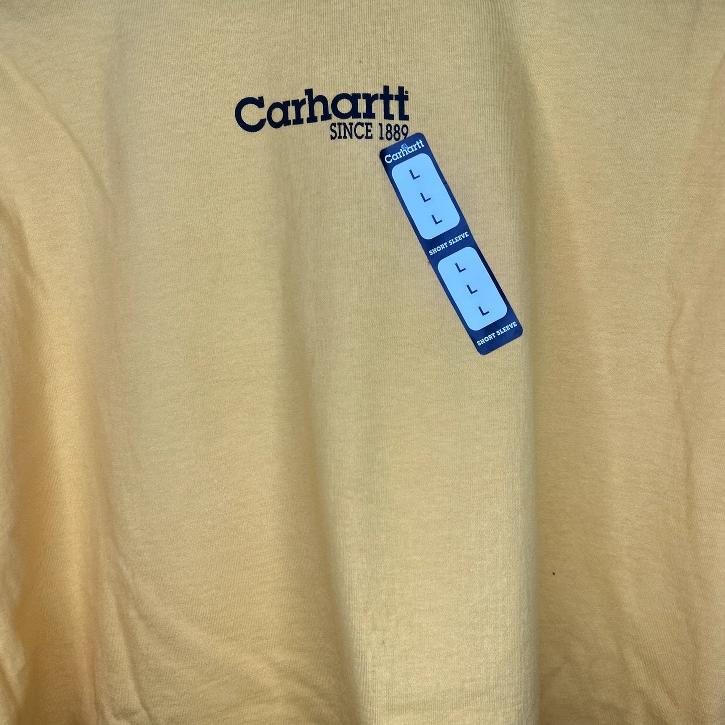 Y2K Yellow Carhartt Logo T-Shirt NWT