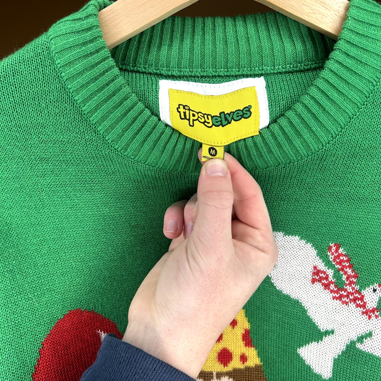 Modern Funny Jesus Christmas Crewneck Medium