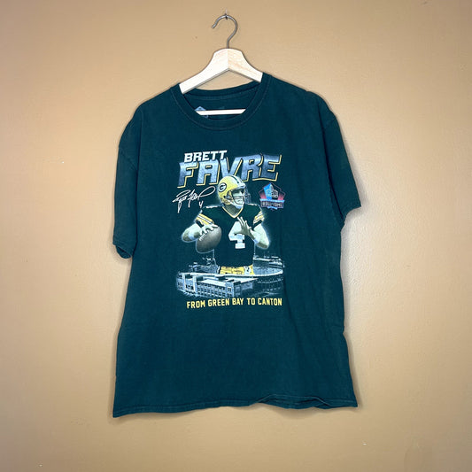 Brett Favre Hall Of Fame T-Shirt Large