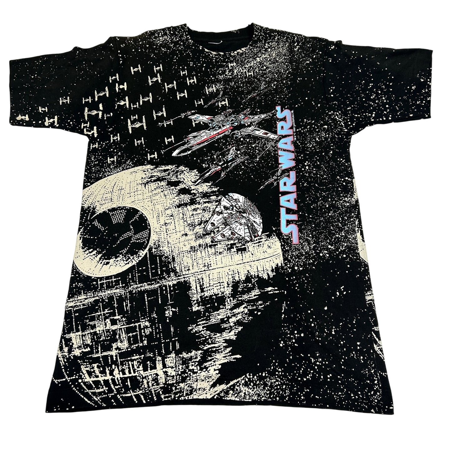 Vintage 1991 Star Wars Death Star AOP T-shirt
