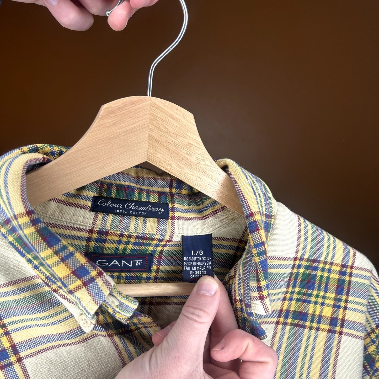 Y2K Gant Flannel Button Up Shirt