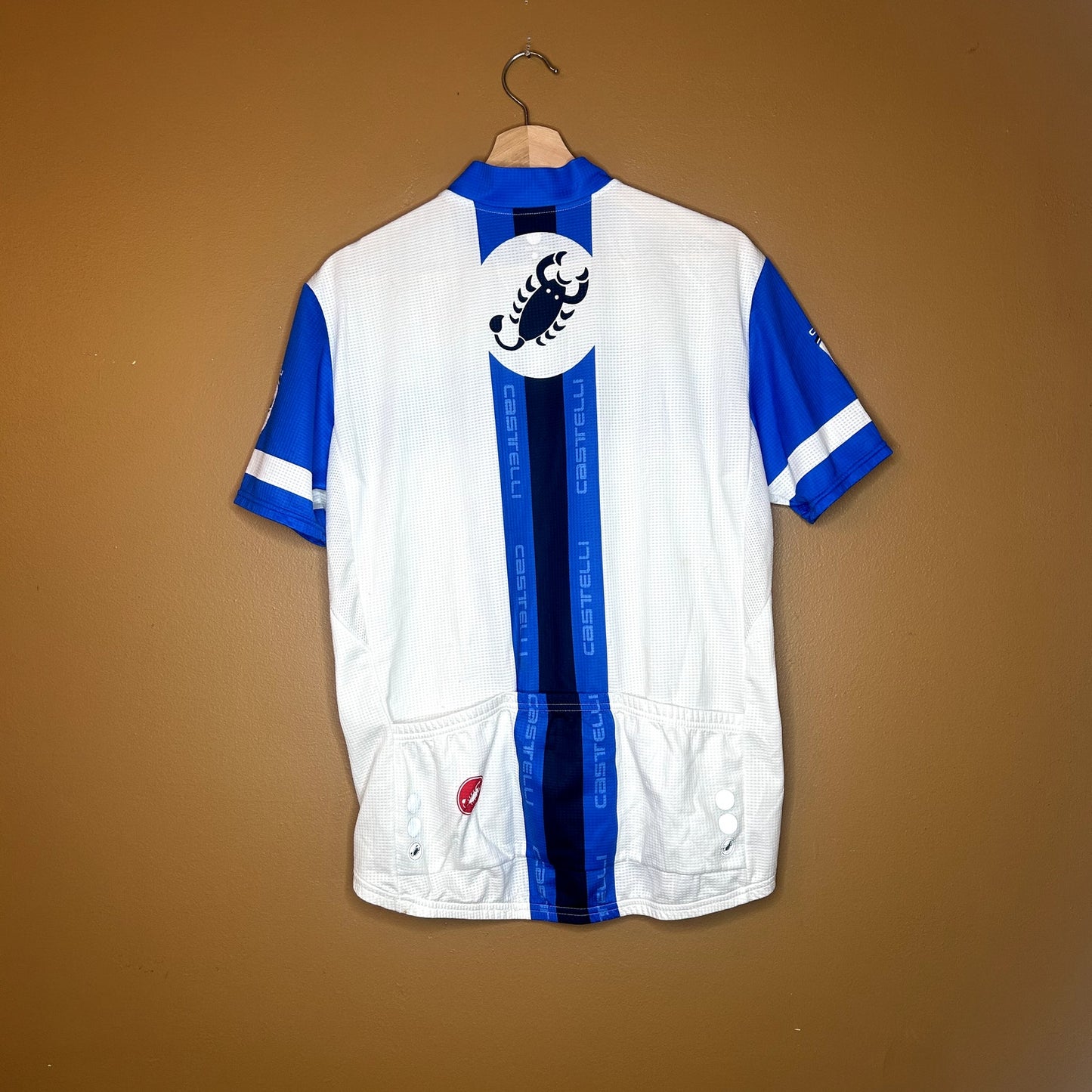 Castelli Biker Jersey Blue and White XL