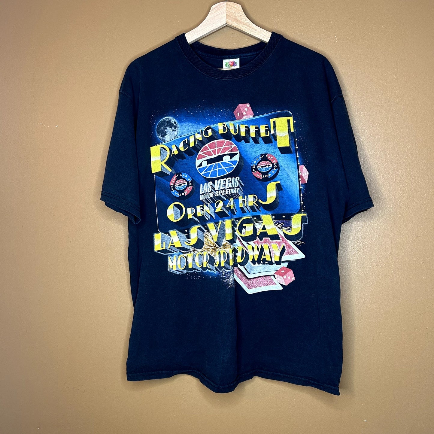 Y2K Las Vegas Nascar AOP Racing T-Shirt XL