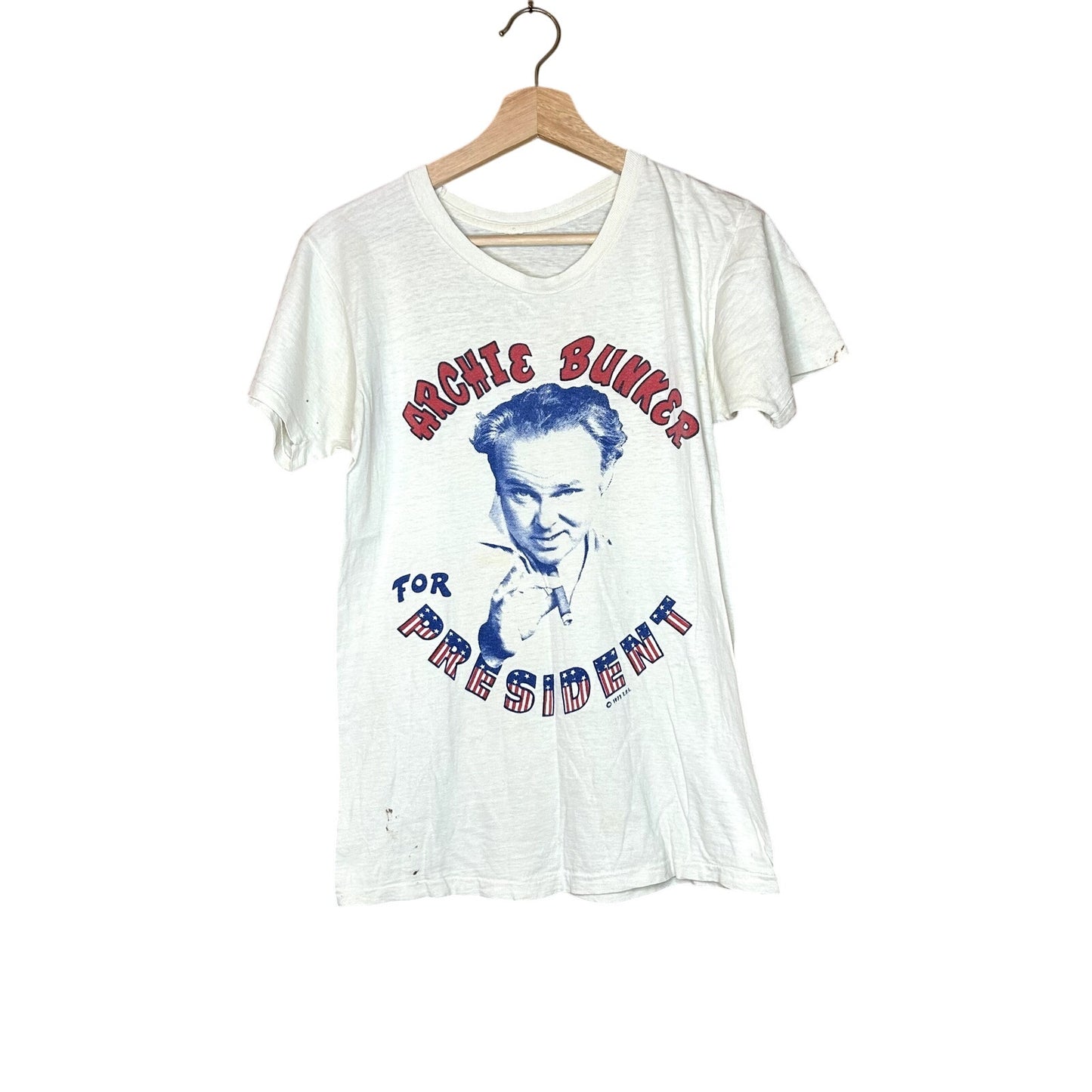 Vintage 70s Archie Bunker For President T-Shirt