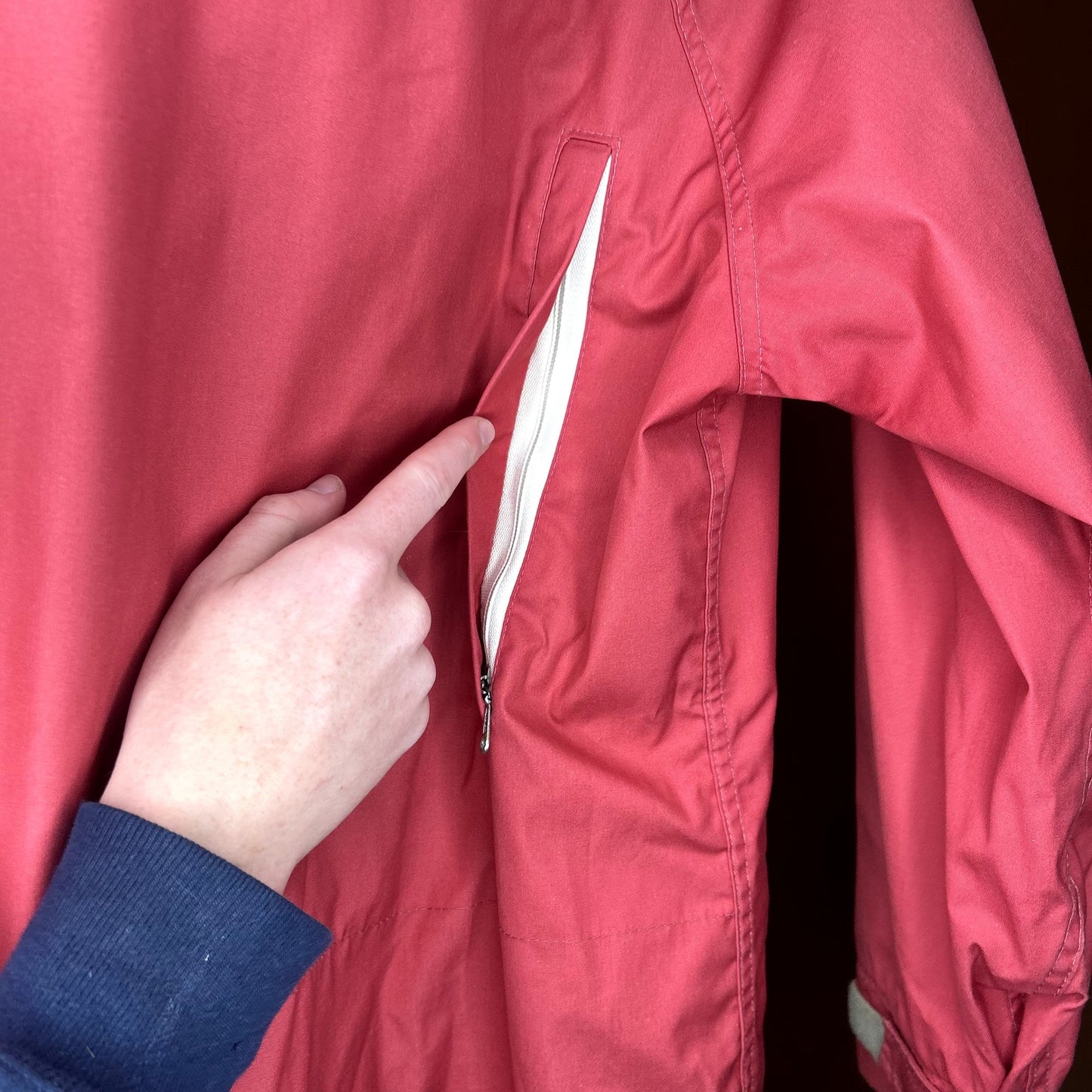 Vintage Woolrich For Women Pink Winter Coat has stains