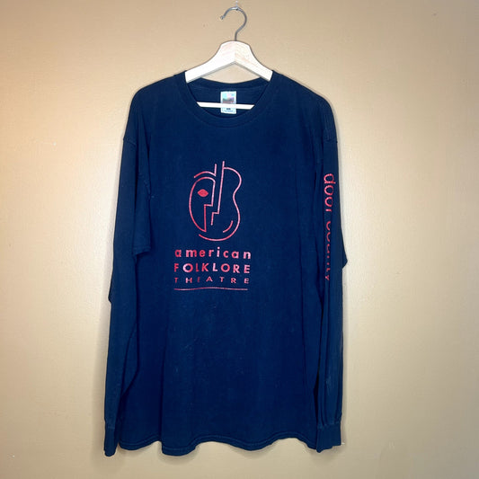 Vintage 90s Folklore Theater Long Sleeve Shirt XXL