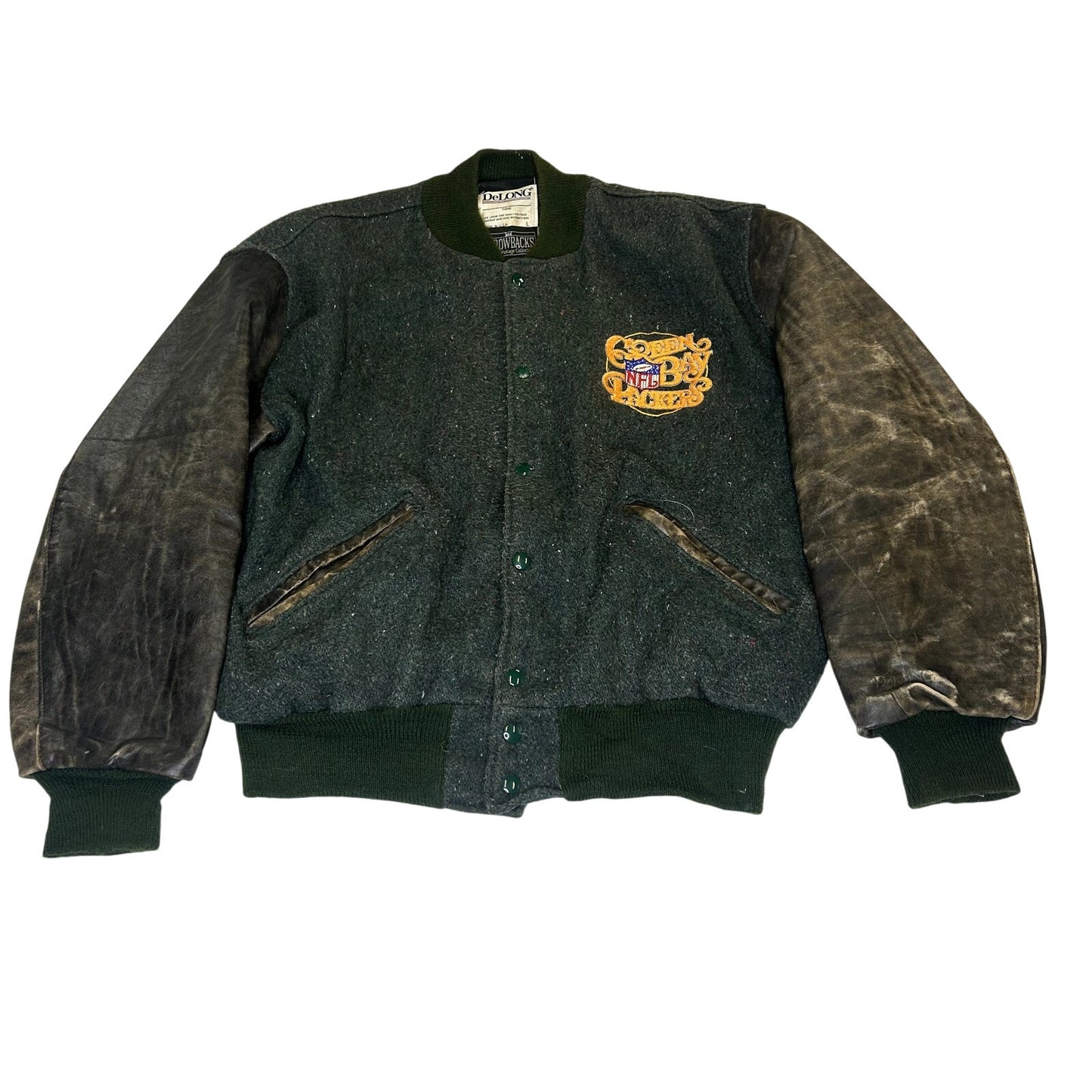 Delong Vintage 1929 Curly Lambeau, Johnny Blood Green Bay jacket