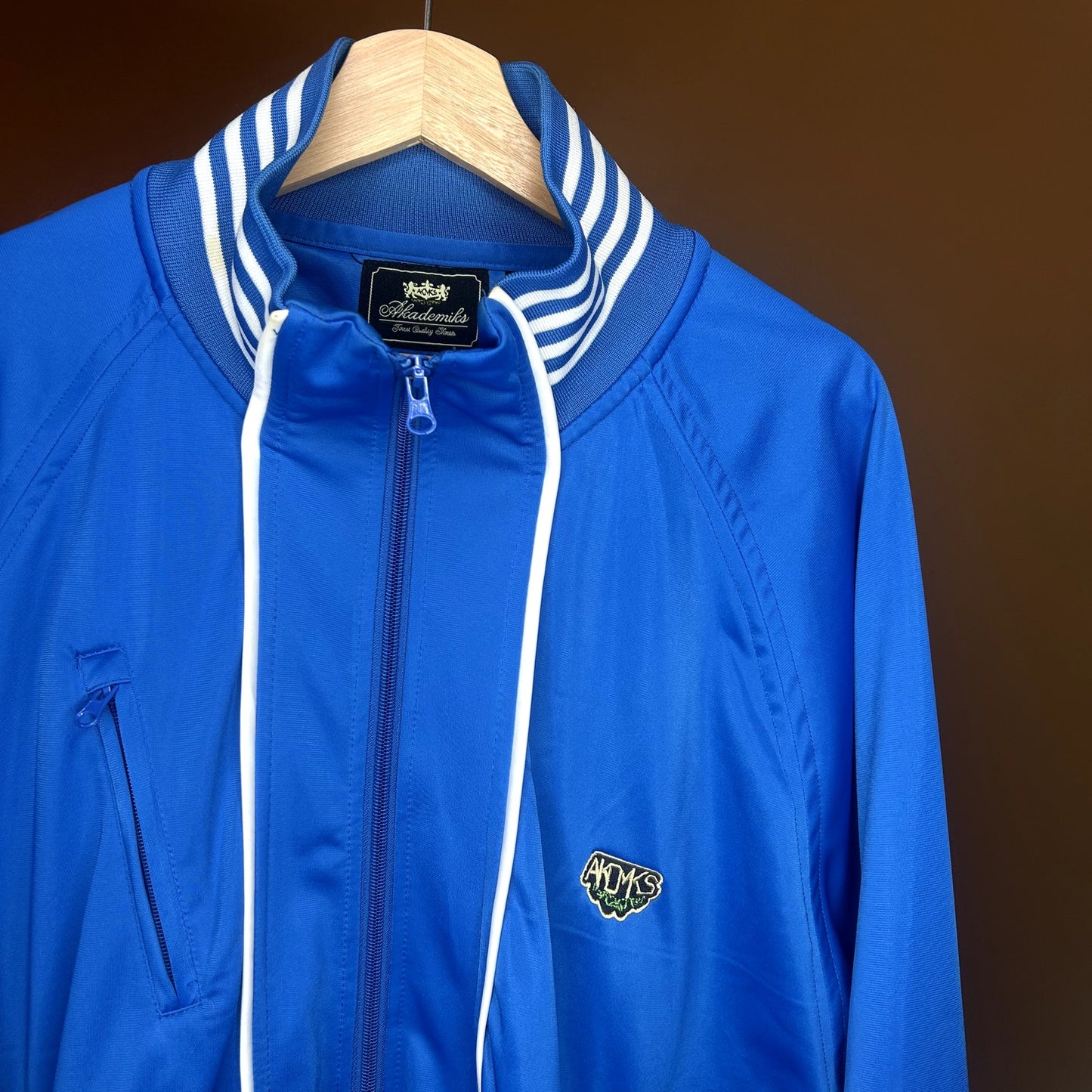 Y2K Blue Akademiks Zip-Up Track Jacket XXL