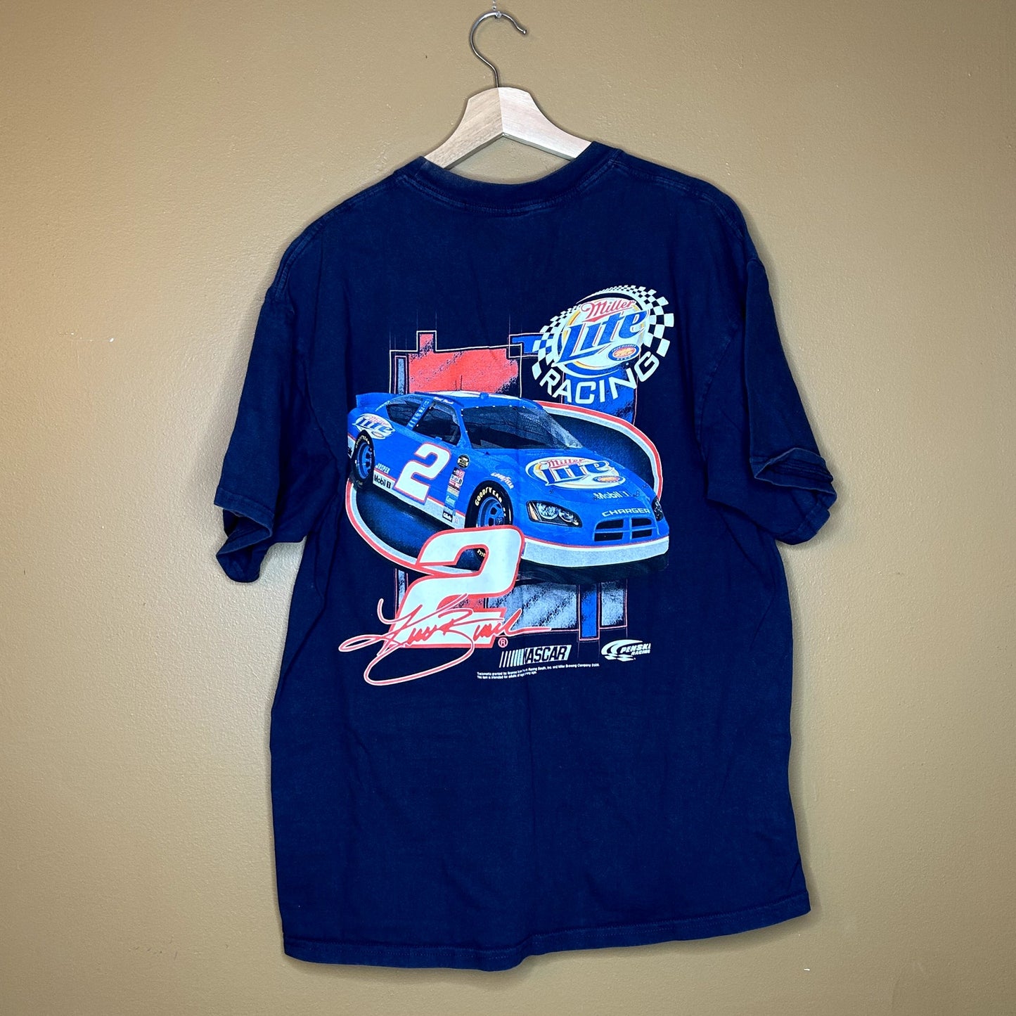 Vintage 90s Nascar Miller Lite Graphic T-Shirt
